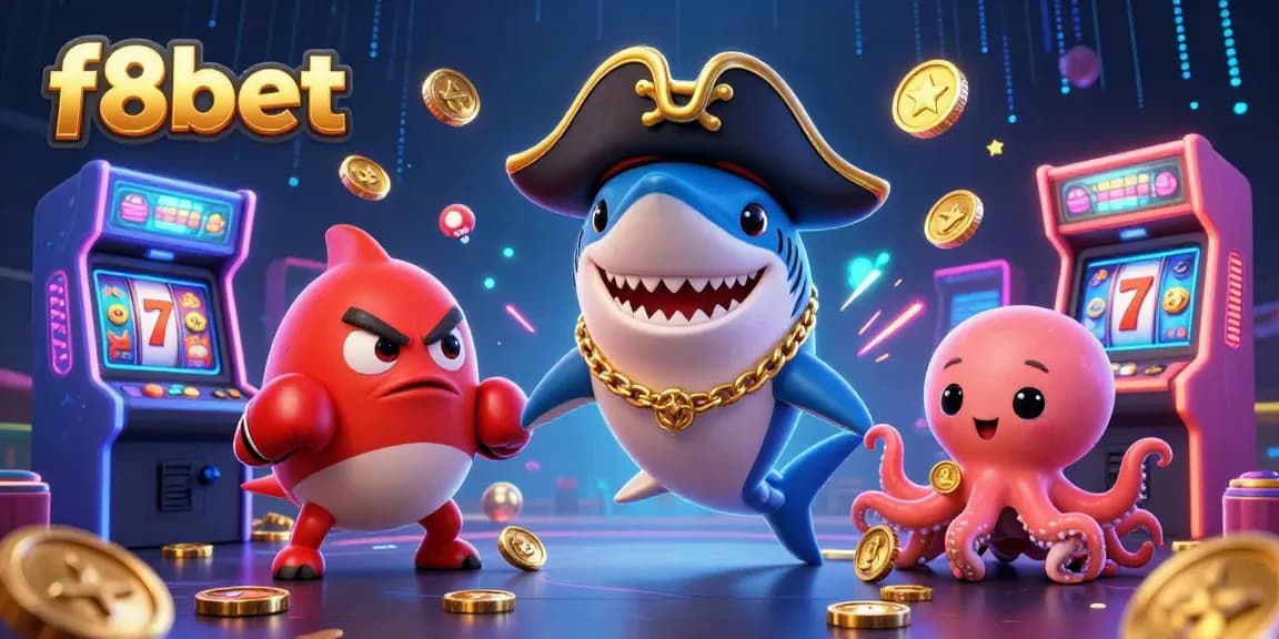 Experience exciting gaming at f8bet with animated characters and vibrant casino games.