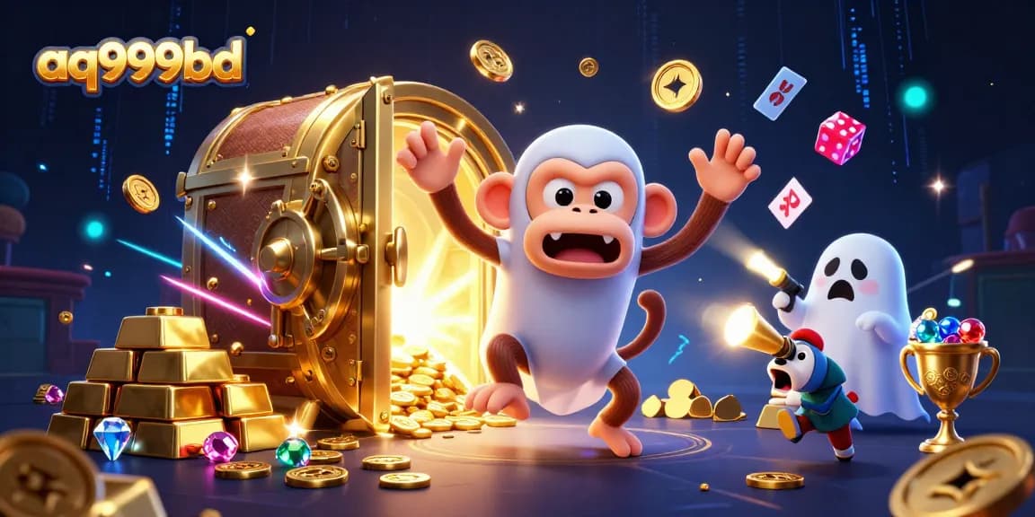 Experience thrilling gameplay at aq999bd with exciting ghost-hunter and mischievous monkey casino adventure.