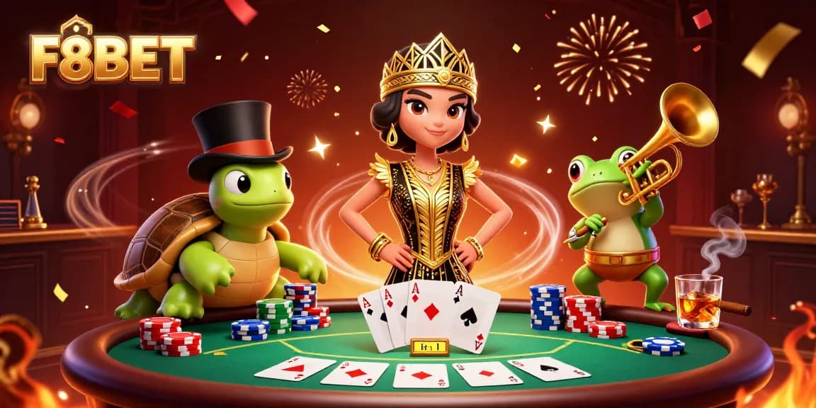Engage in winning strategies at F8BET with colorful poker games and festive atmosphere.