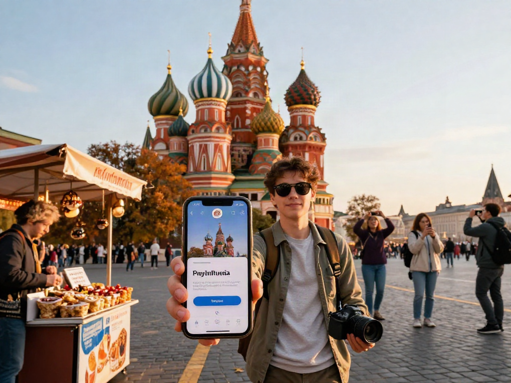 Pengunjung di Rusia menggunakan https://payinrussia.com/ untuk pembayaran mudah di lokasi ikonik.