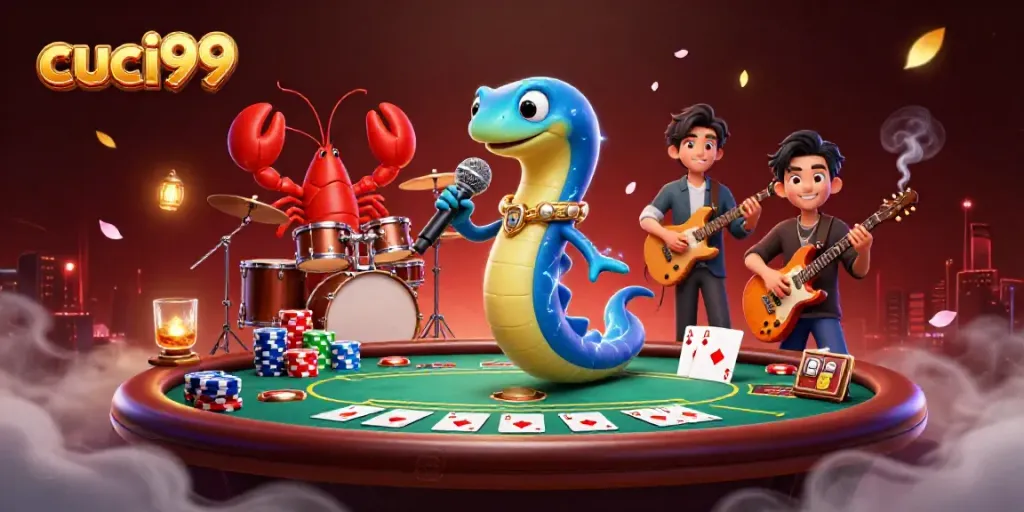 Experience thrilling gameplay at cuci99 with our vibrant underwater casino illustration.