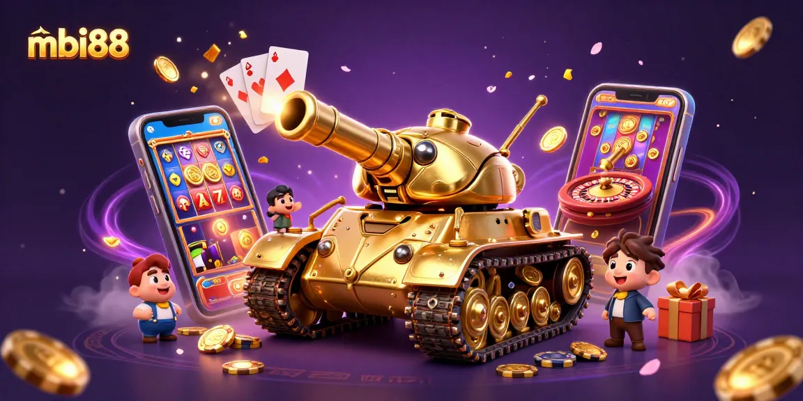 Experience thrilling action at MBI88 with a unique casino world inside a golden beetle tank