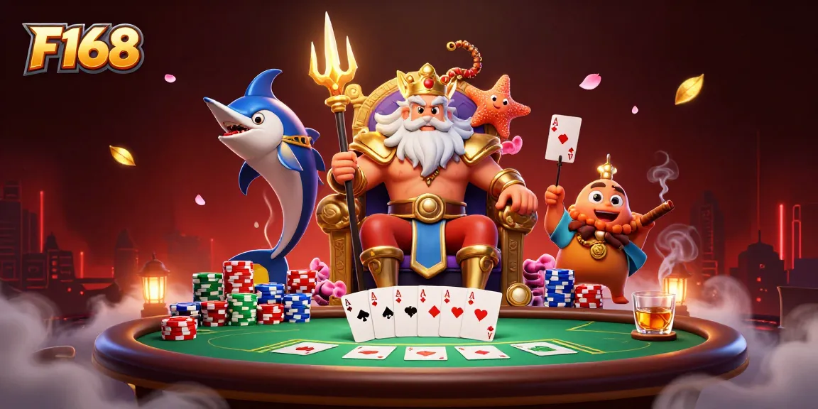 Experience exciting gameplay at F168 with vibrant casino elements and dynamic characters.